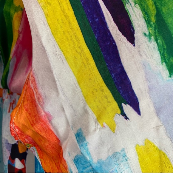 Project Judith March One Shoulder Colorful Maxi Dress Medium - Picture 7 of 8